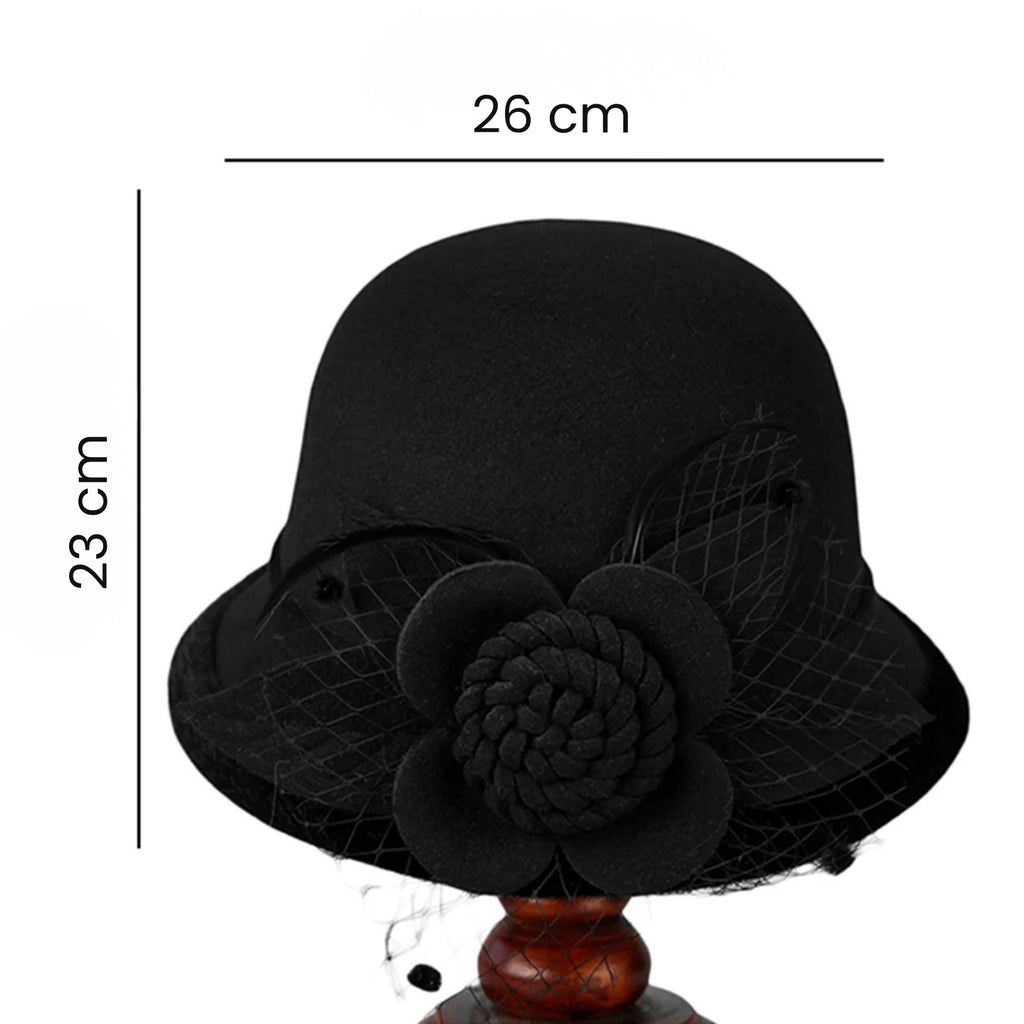 Chapeau Femme Melon Vintage Fleurs – Bellewick