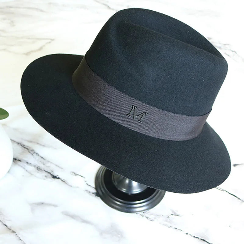 Chapeau Femme Fedora Laine Large Bord – Bellmont