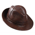 Chapeau Homme Fedora Cuir Véritable – Blackhide