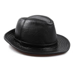 Chapeau Homme Fedora Cuir Véritable – Blackhide