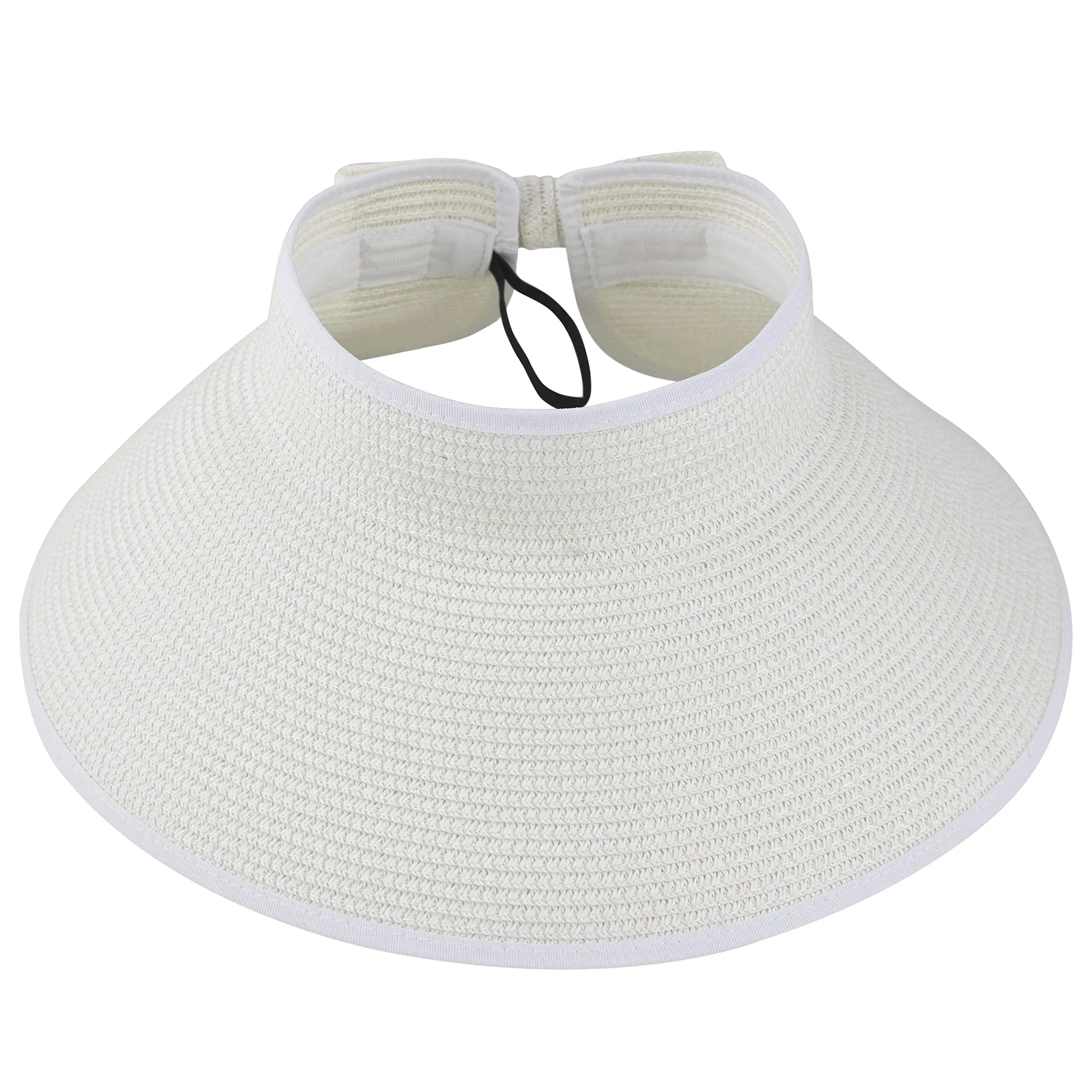 Chapeau Femme Visière Paille Pliable Été – Sunveil