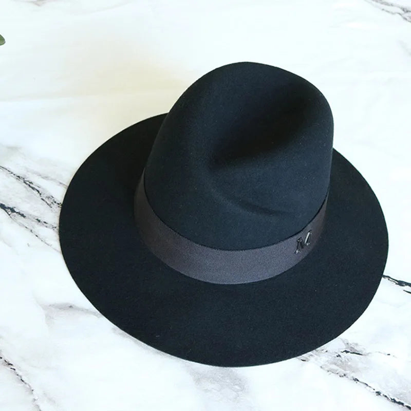 Chapeau Femme Fedora Laine Large Bord – Bellmont
