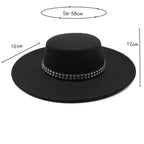 Chapeau Unisexe Fedora Feutre Large Bord – Blackmere