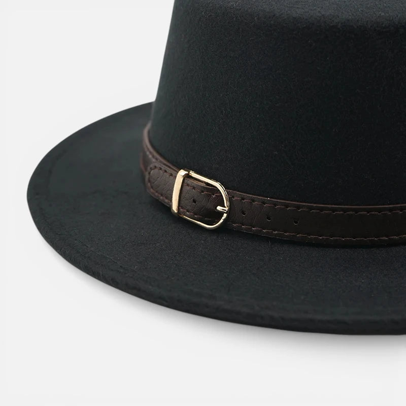 Chapeau Unisexe Fedora Feutre Rétro Boucle – Beltwick