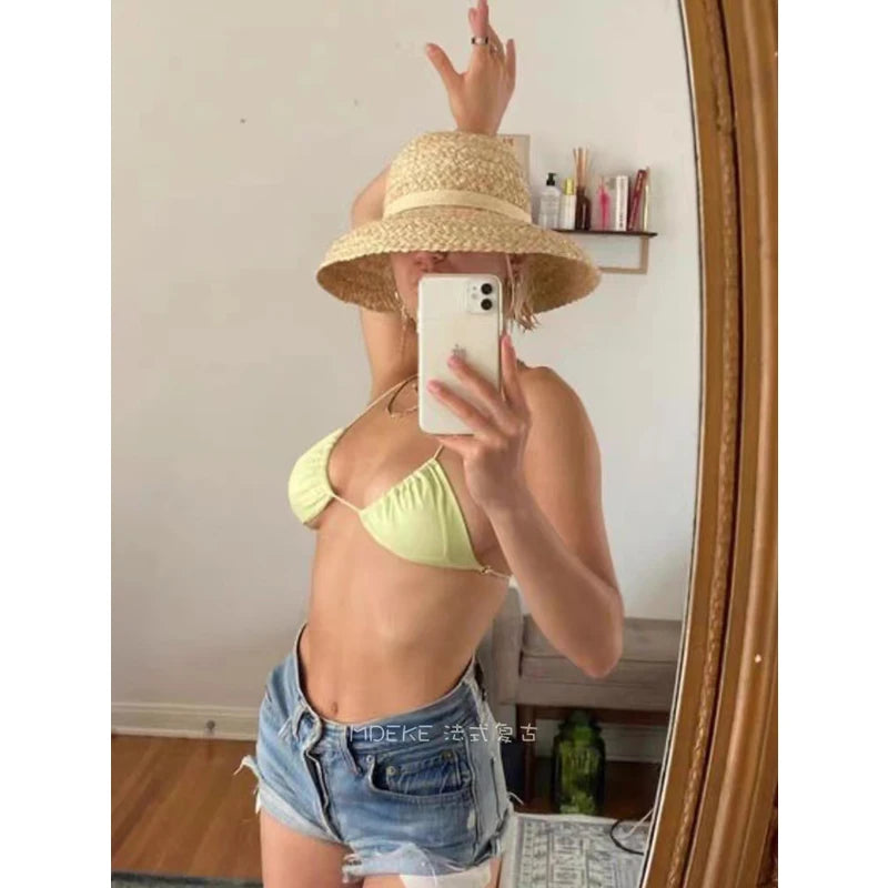 Chapeau Femme Paille Raphia Large Bord Été – Ravelle