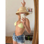 Chapeau Femme Paille Raphia Large Bord Été – Ravelle