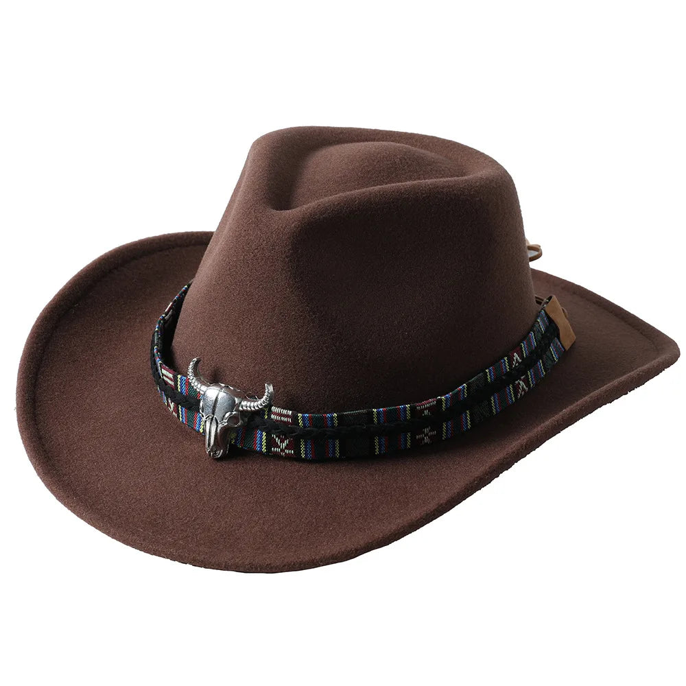 Chapeau Unisexe Cowboy Feutre Large Bord – Montéa