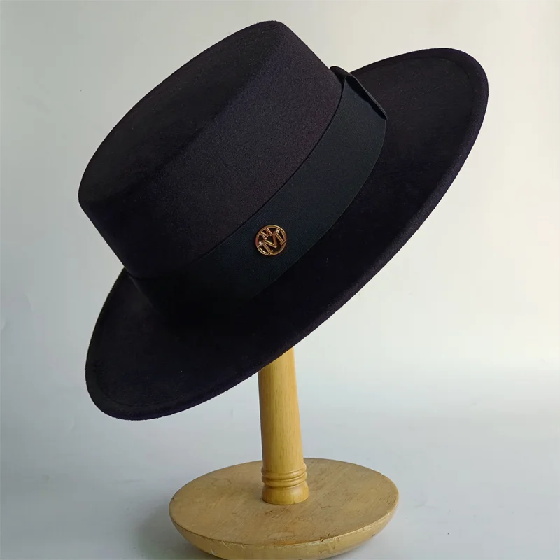 Chapeau Unisexe Fedora Feutre Flat Top – Lilacrest