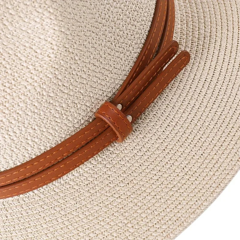 Chapeau Unisexe Fedora Paille Anti-UV – Aurenza