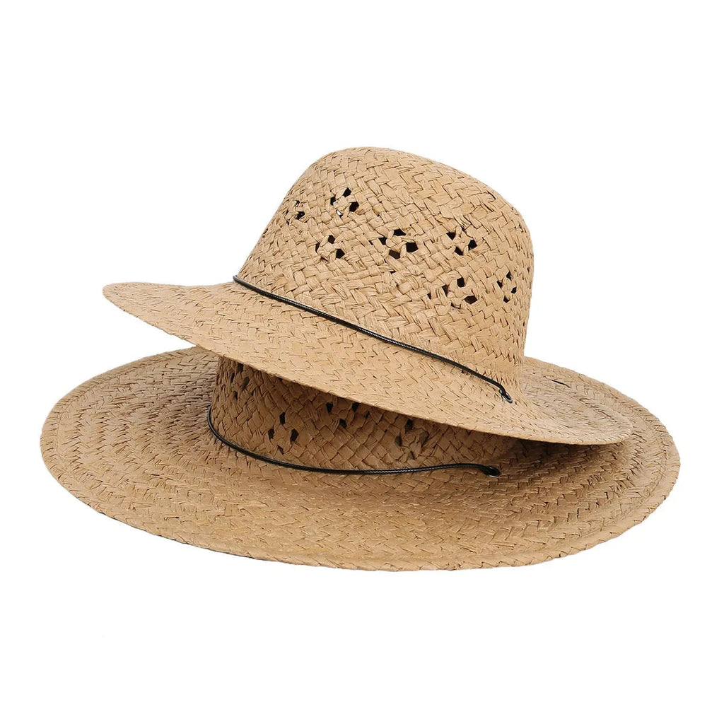 Chapeau Unisexe Paille Tricotée Soleil – Sunweave