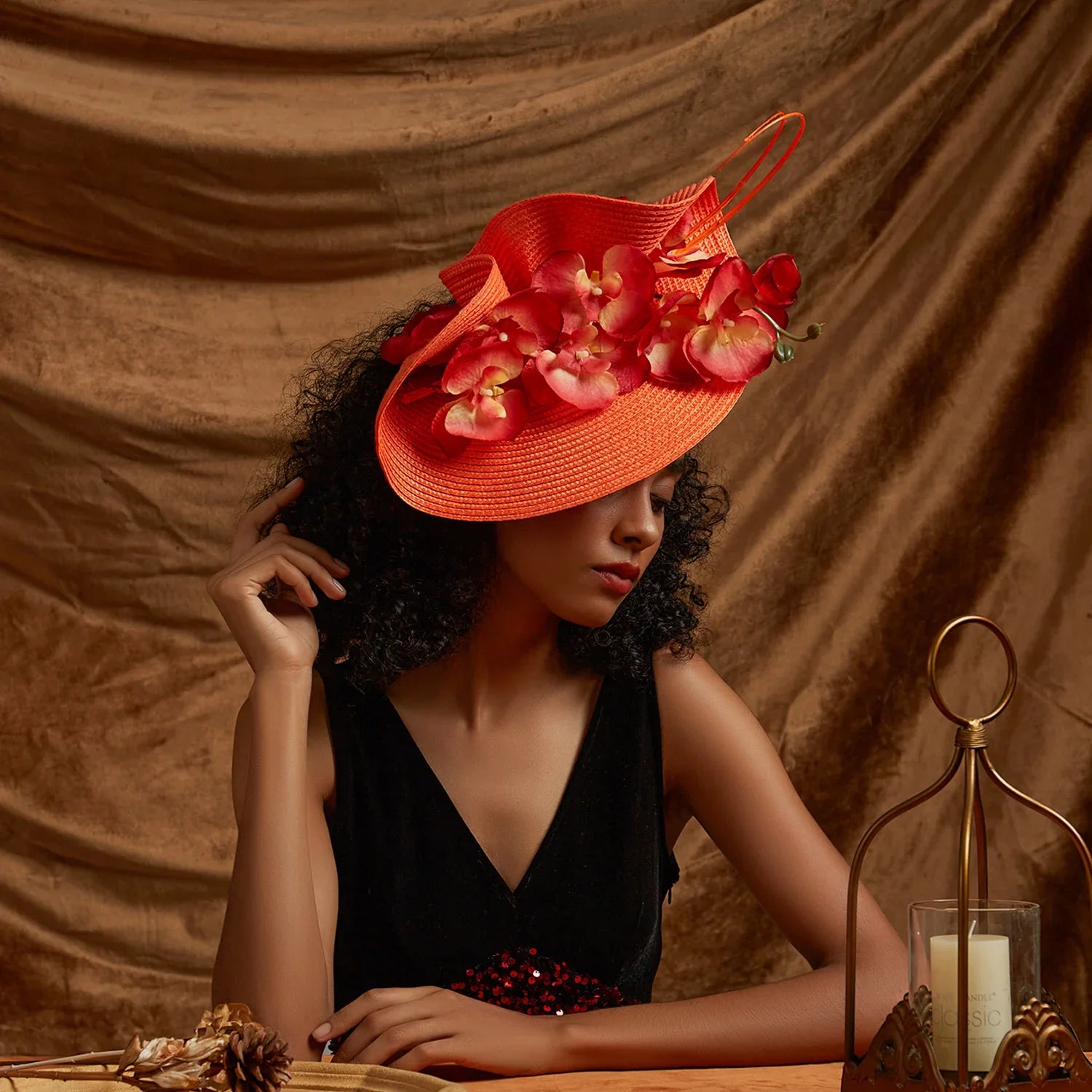 Chapeau Femme Fascinator Mariage Luxe – Déliora