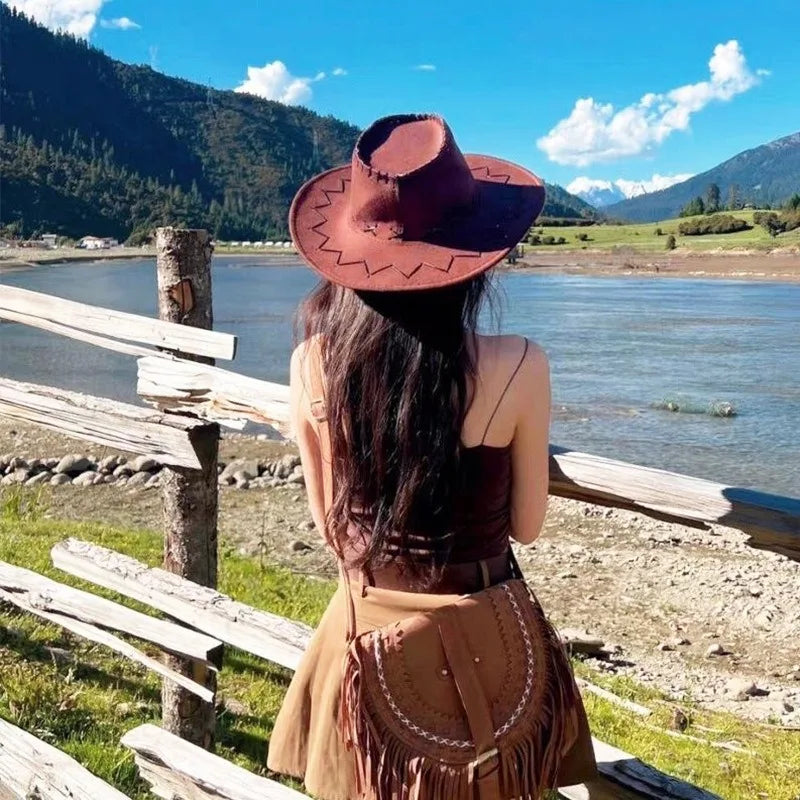 Chapeau Femme Cowboy Mariage – Roselyn
