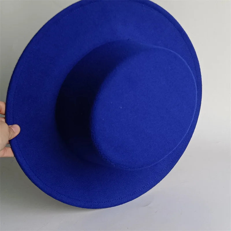 Chapeau Unisexe Fedora Feutre Flat Top – Lilacrest