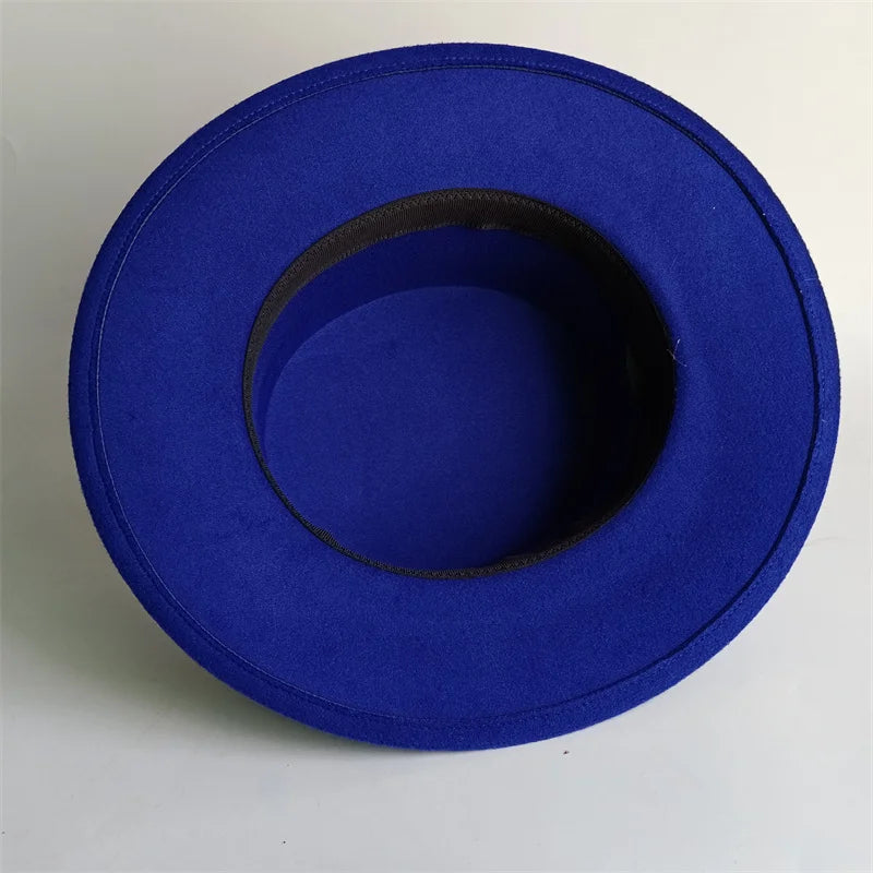 Chapeau Unisexe Fedora Feutre Flat Top – Lilacrest