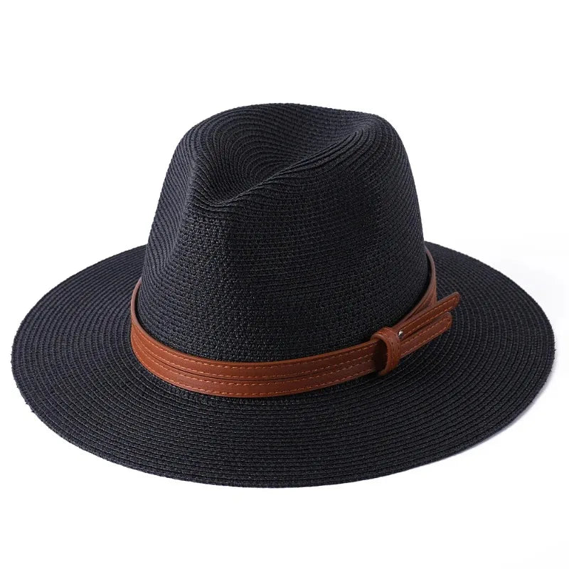 Chapeau Unisexe Fedora Paille Anti-UV – Aurenza