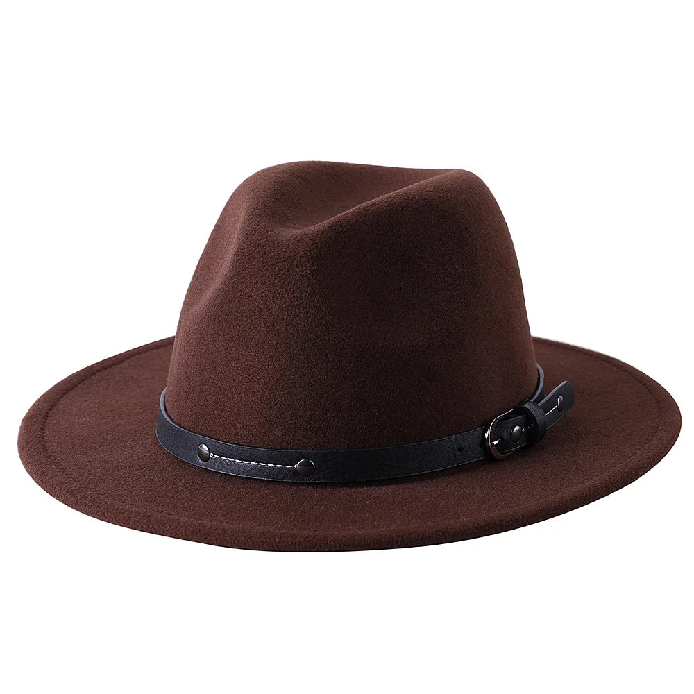 Chapeau Unisexe Fedora Laine Large Bord – Brookwell