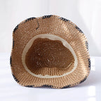Chapeau Femme Bucket Crochet Paille Été – Sunora