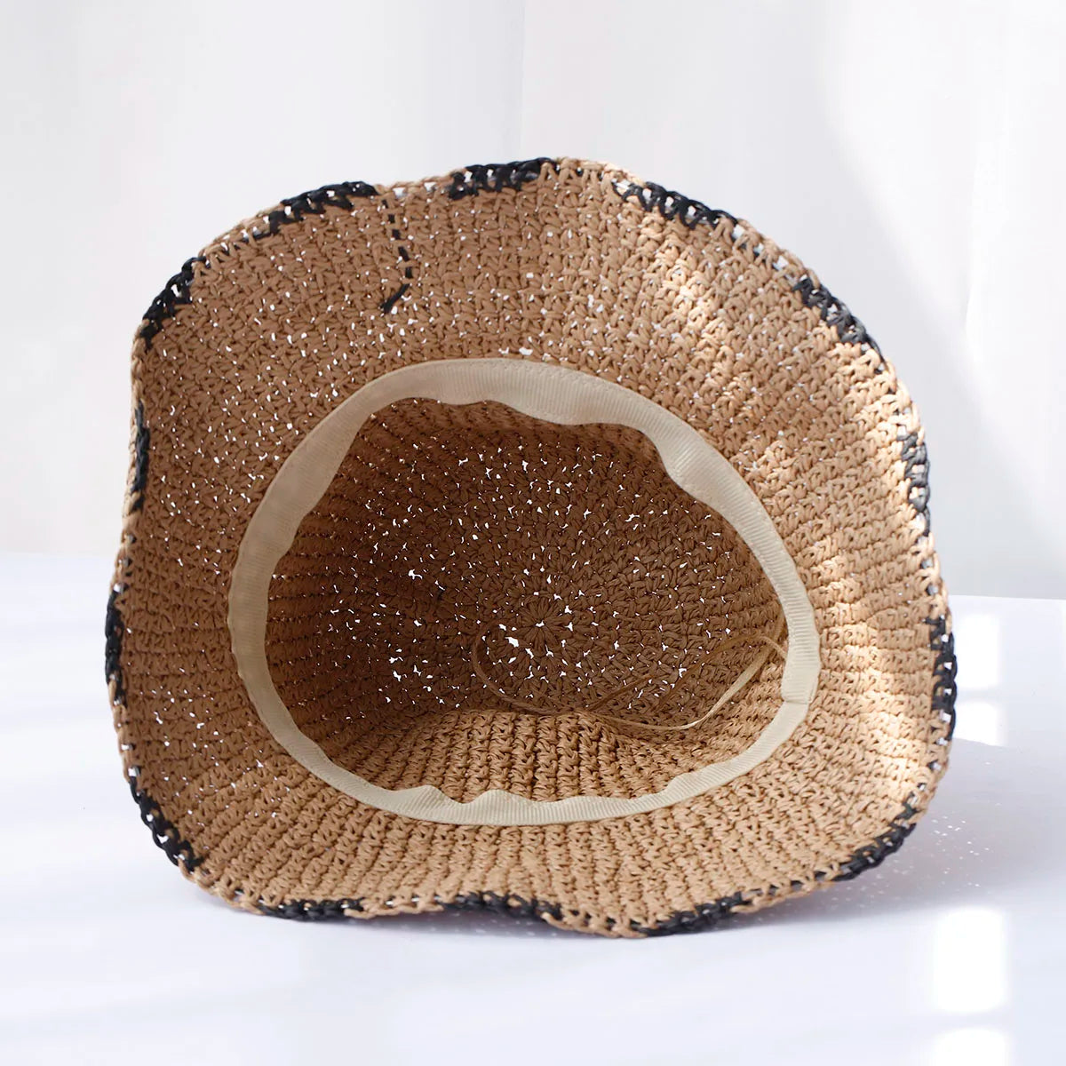 Chapeau Femme Bucket Crochet Paille Été – Sunora