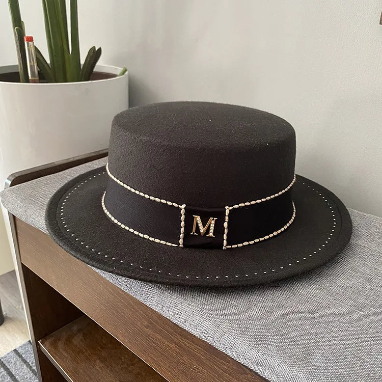 Chapeau Femme Fedora Feutre Perlé Hiver – Hepburne