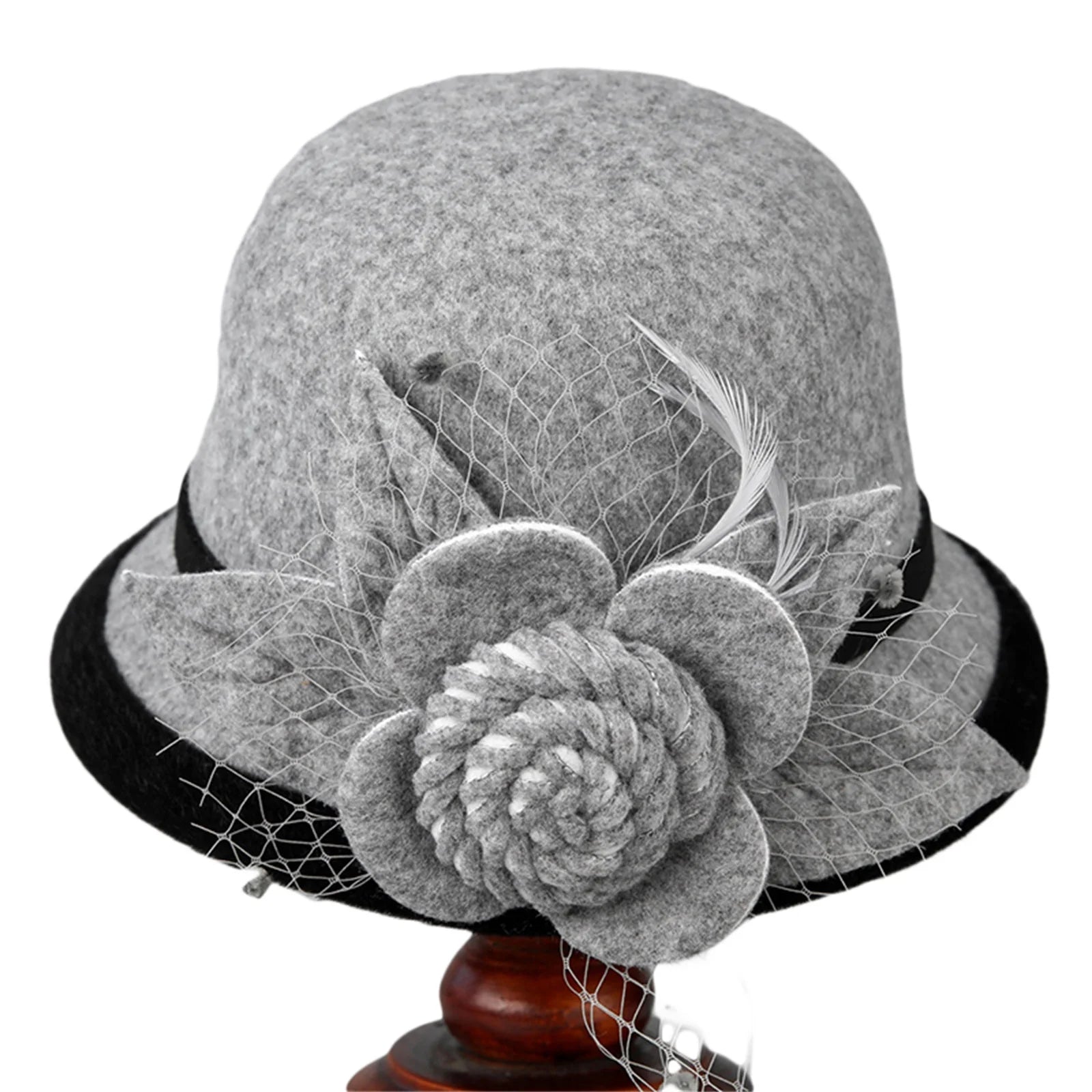 Chapeau Femme Melon Vintage Fleurs – Bellewick