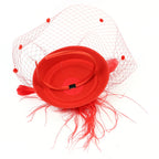 Chapeau Femme Fascinator Feutre Voilette – Veloursé