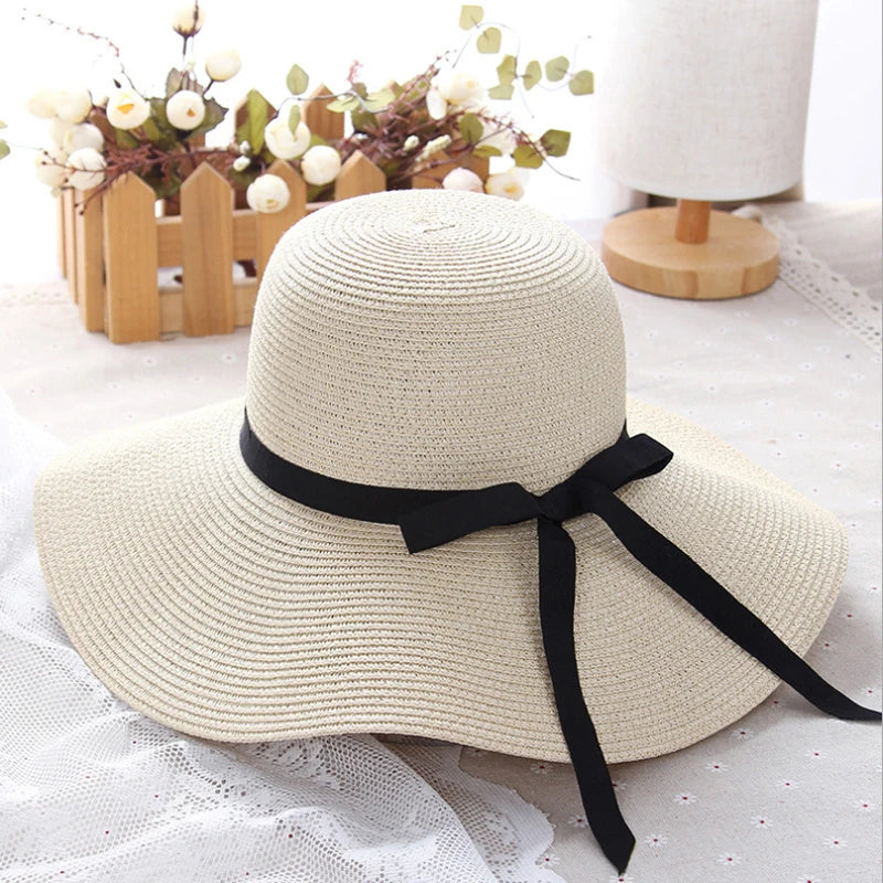 Chapeau Femme Paille Pliable Large Bord – Sunella