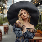 Chapeau Femme Paille XXL Large Bord Été – Grandisole