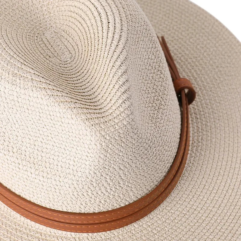 Chapeau Unisexe Fedora Paille Anti-UV – Aurenza