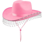 Chapeau Femme Cowgirl Strass Franges – Crystalyn