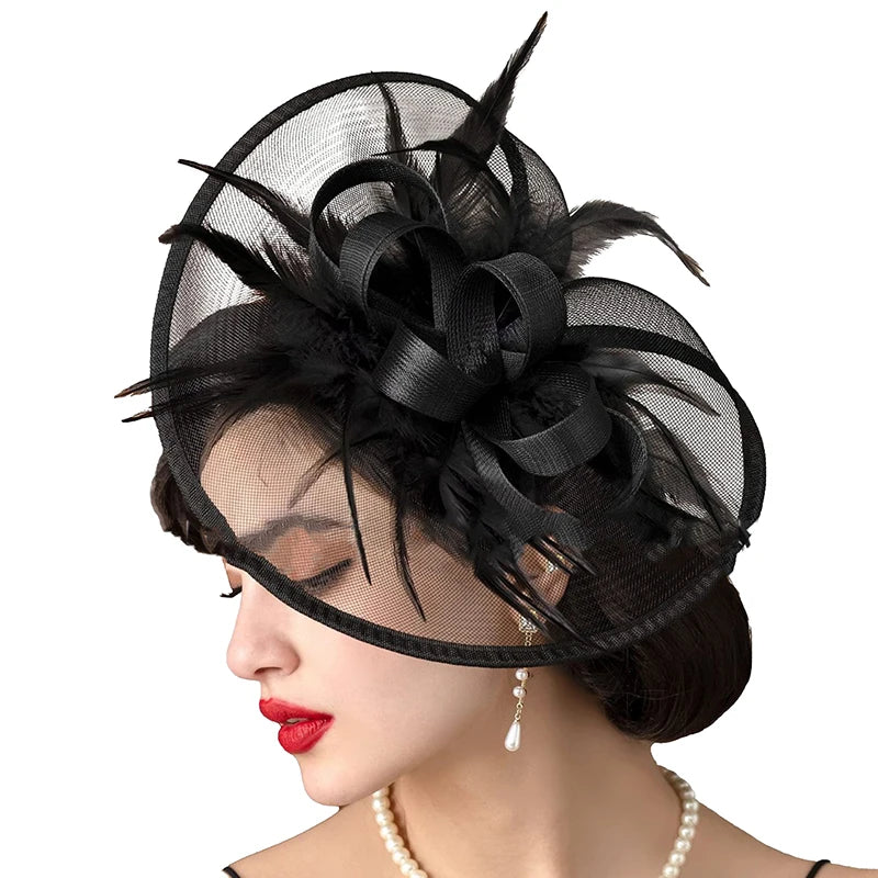 Chapeau Femme Serre-Tête Plumes Élégant – Featherlyne