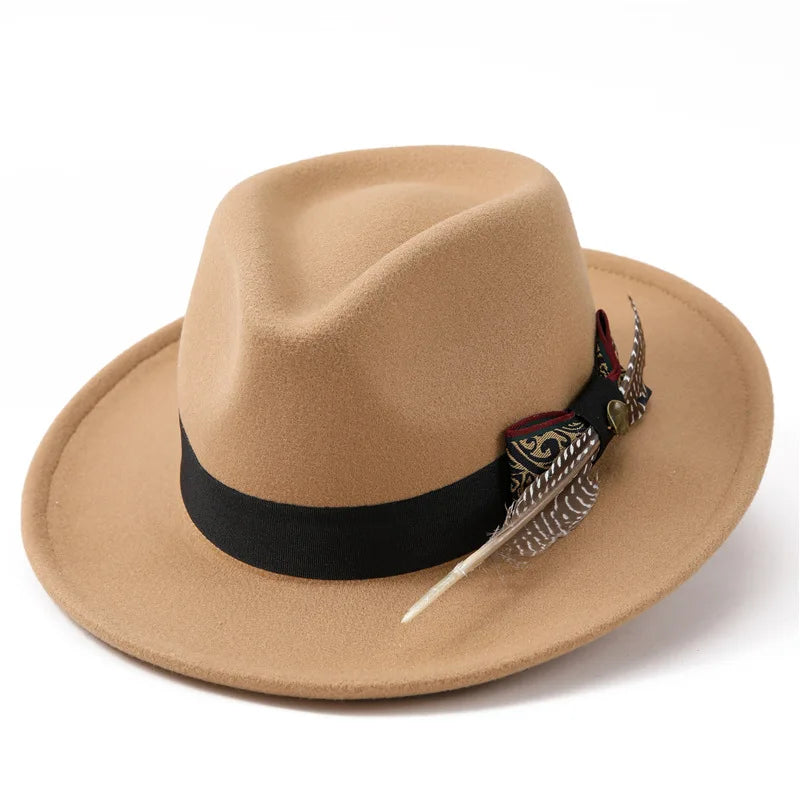 Chapeau Unisexe Laine à Plume – Knightfall