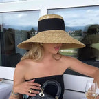 Chapeau Femme Paille Large Bord Été – Seabow