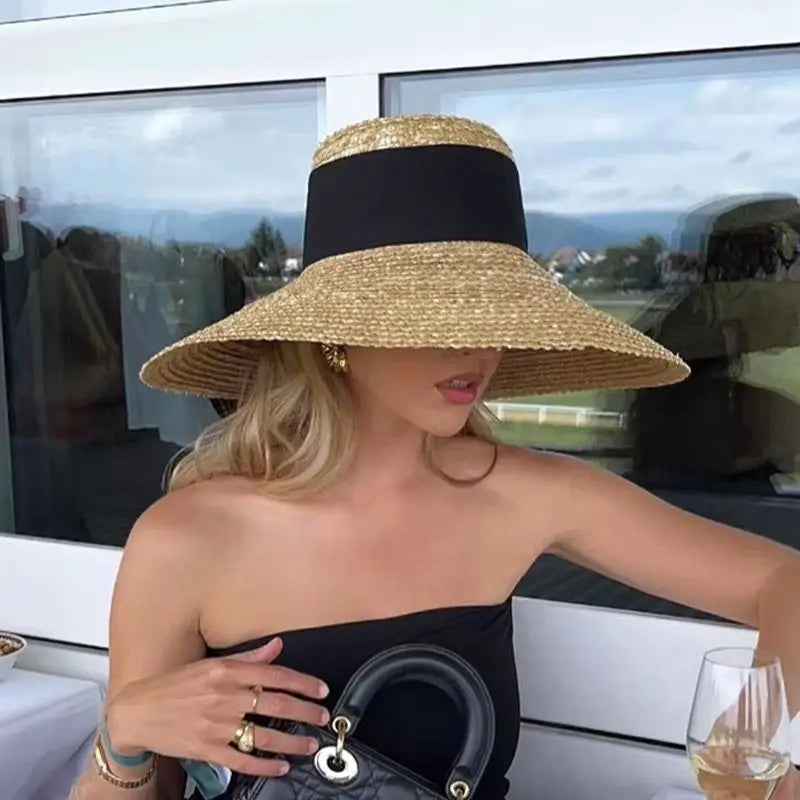 Chapeau Femme Paille Large Bord Été – Seabow