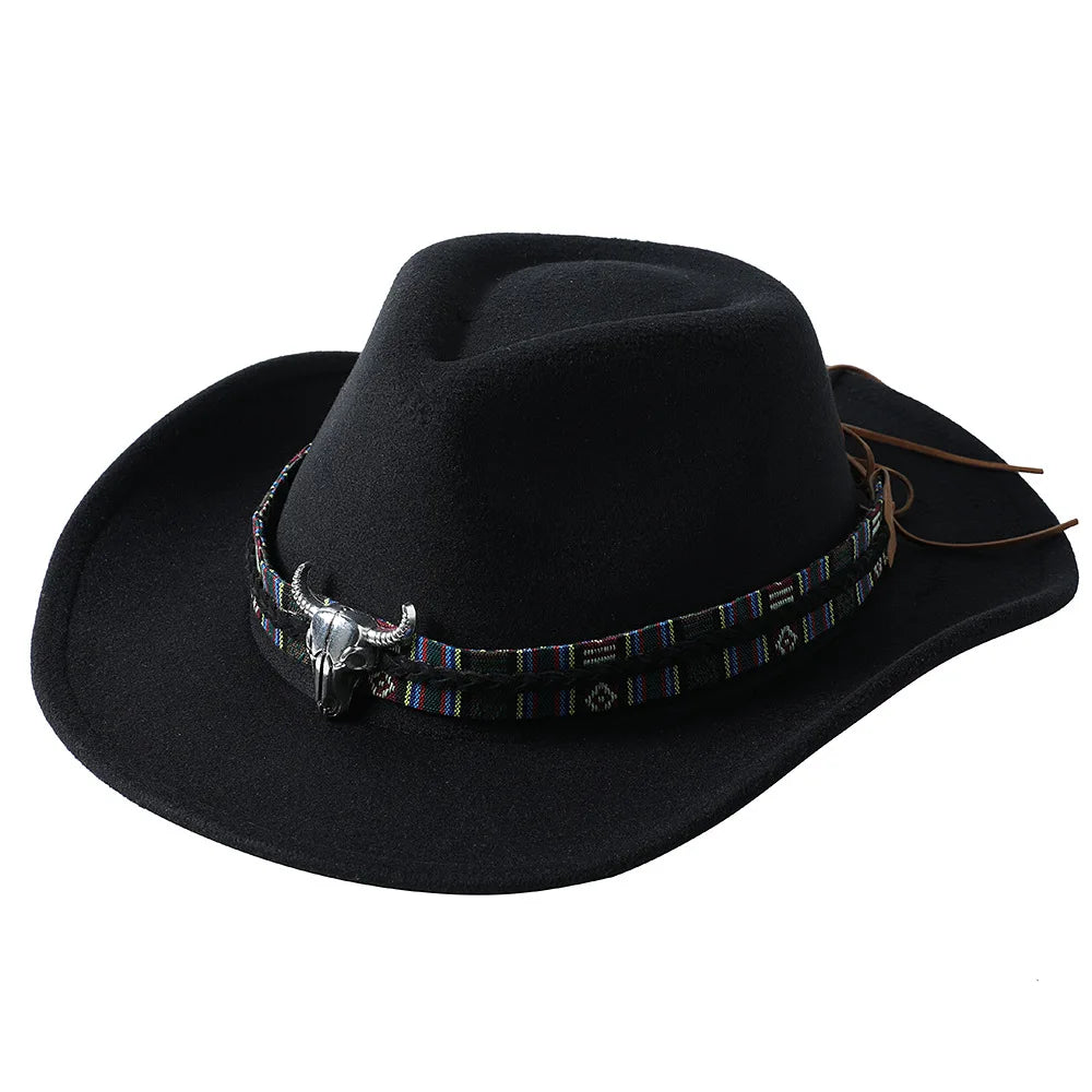 Chapeau Unisexe Cowboy Feutre Large Bord – Montéa