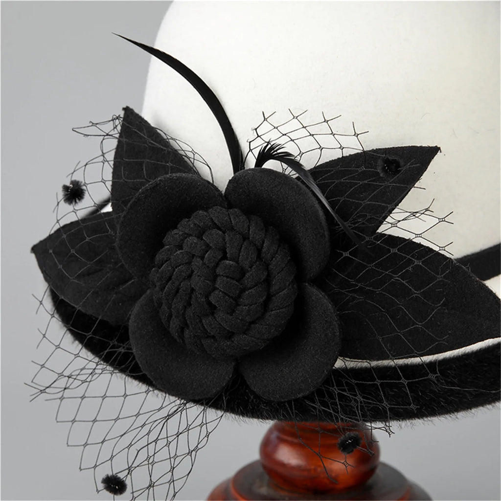 Chapeau Femme Melon Vintage Fleurs – Bellewick