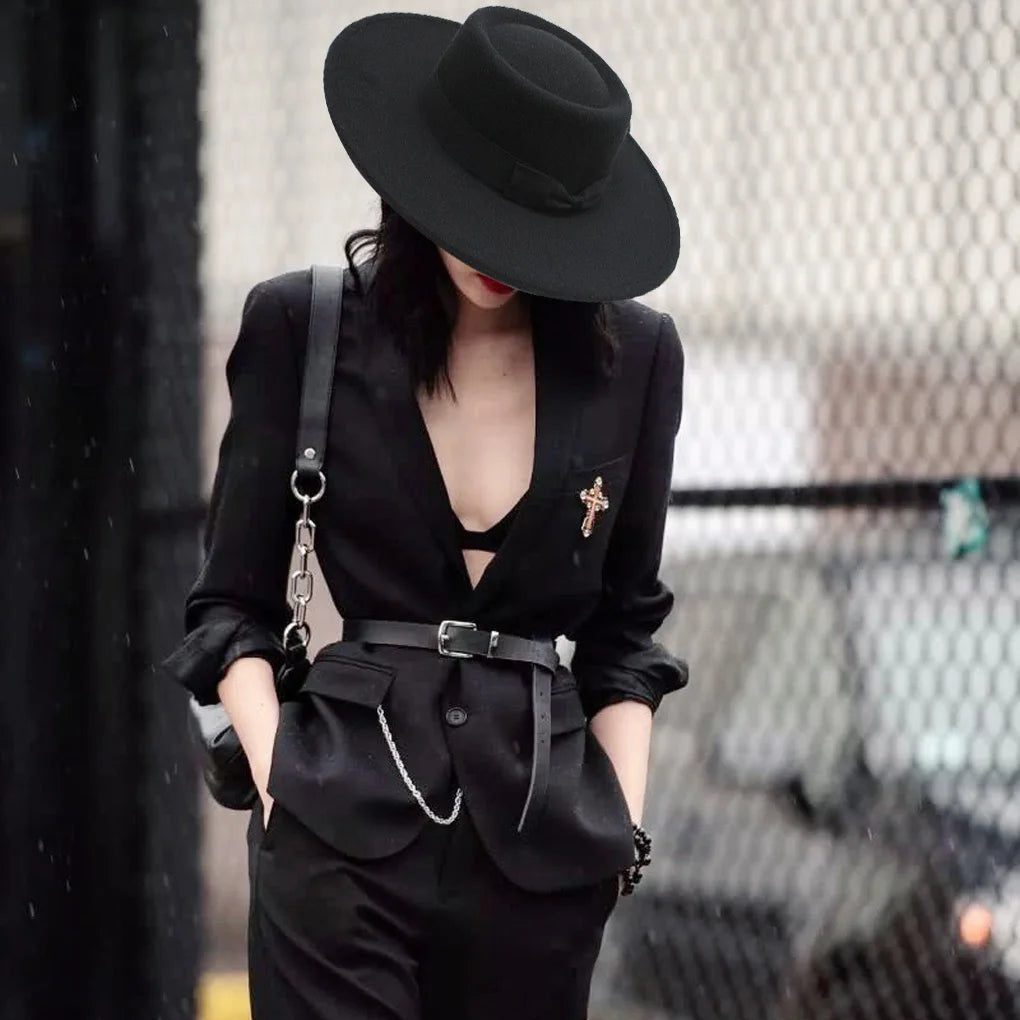 Chapeau Femme Fedora Feutre Nœud Français – Montfleur
