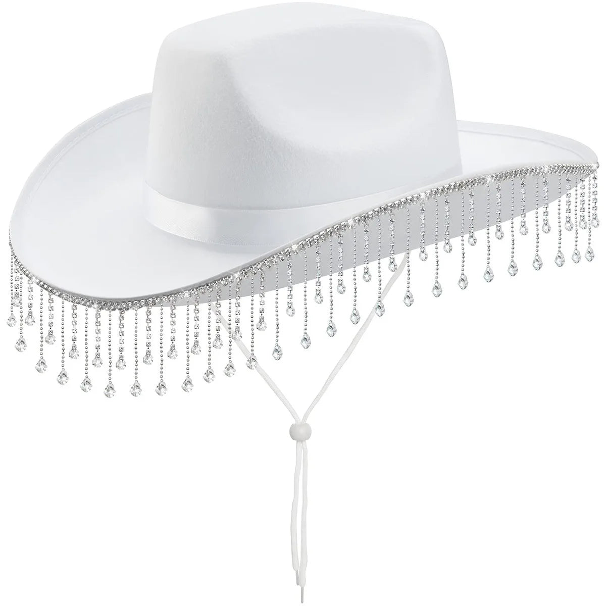 Chapeau Femme Cowgirl Strass Franges – Crystalyn