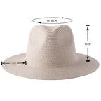 Chapeau Unisexe Fedora Paille Anti-UV – Aurenza