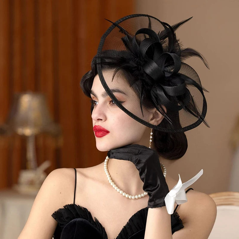 Chapeau Femme Serre-Tête Plumes Élégant – Featherlyne