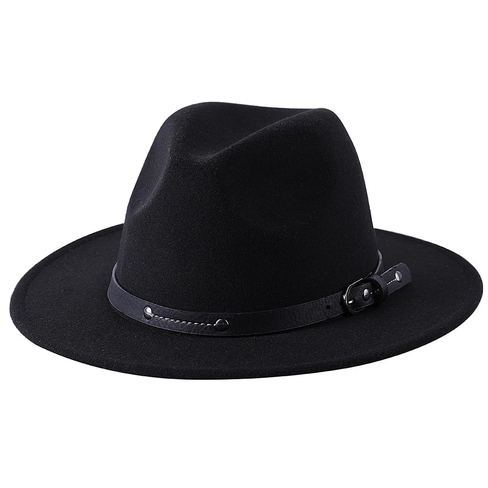 Chapeau Unisexe Fedora Laine Large Bord – Brookwell