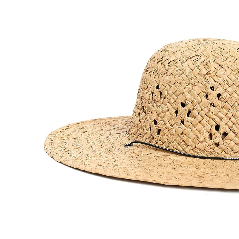 Chapeau Unisexe Paille Tricotée Soleil – Sunweave