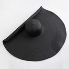 Chapeau Femme Paille XXL Large Bord Été – Grandisole