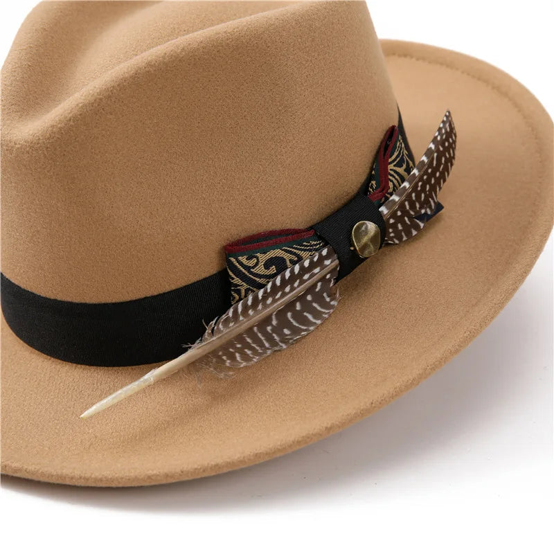 Chapeau Unisexe Laine à Plume – Knightfall