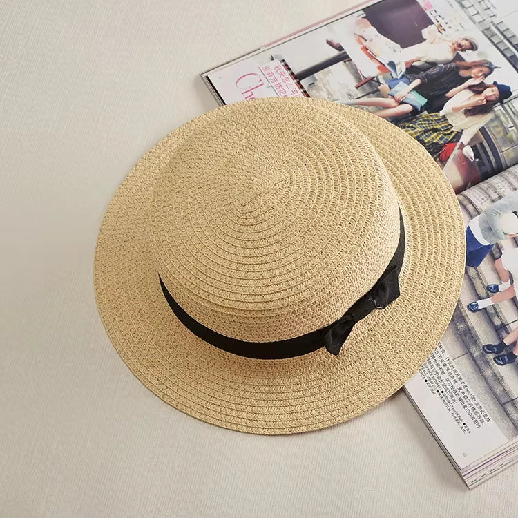Chapeau Femme Panama Paille Nœud Été – Elowen