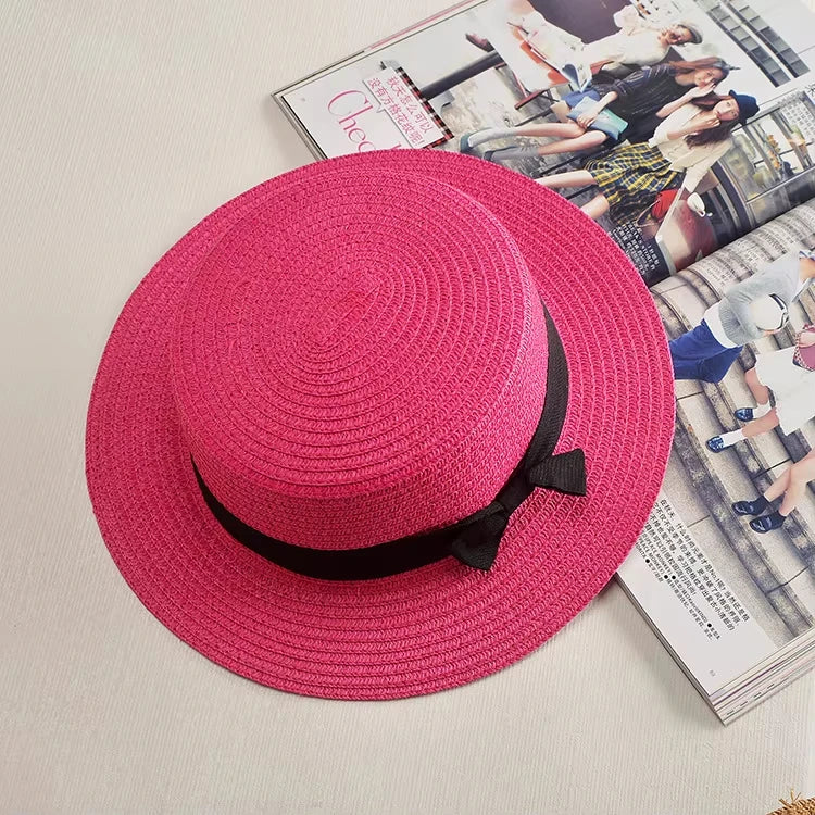 Chapeau Femme Panama Paille Nœud Été – Elowen