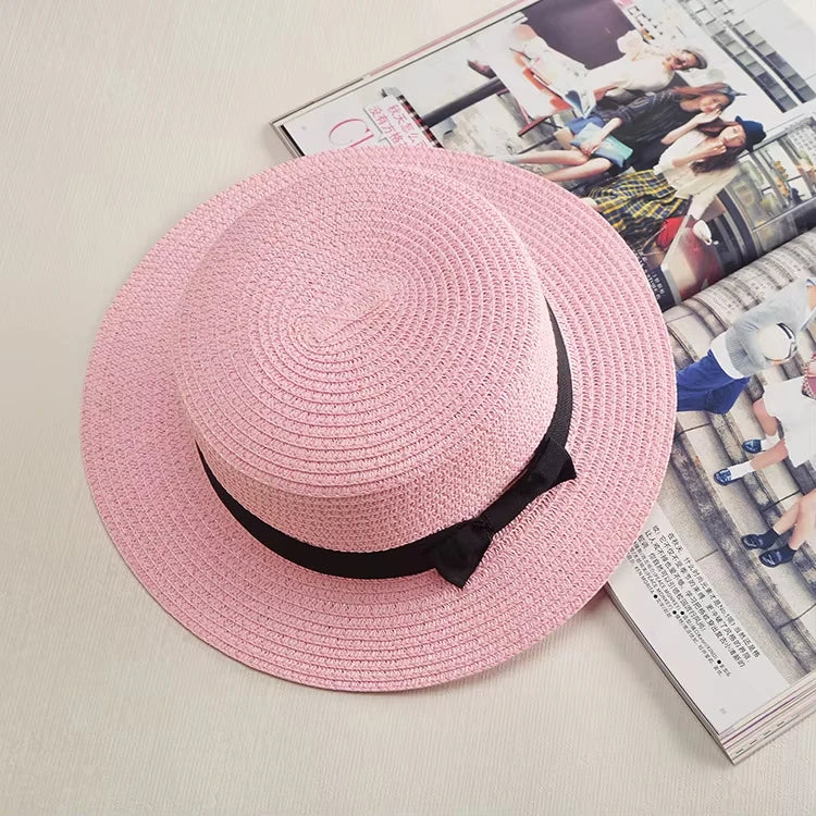 Chapeau Femme Panama Paille Nœud Été – Elowen