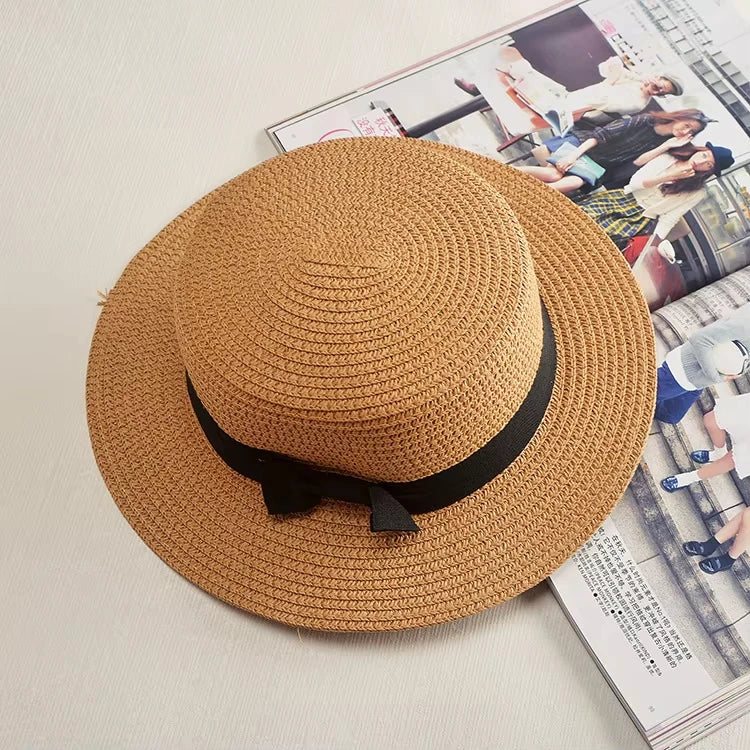 Chapeau Femme Panama Paille Nœud Été – Elowen