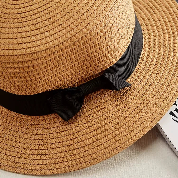 Chapeau Femme Panama Paille Nœud Été – Elowen