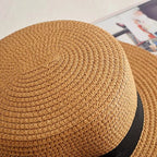 Chapeau Femme Panama Paille Nœud Été – Elowen