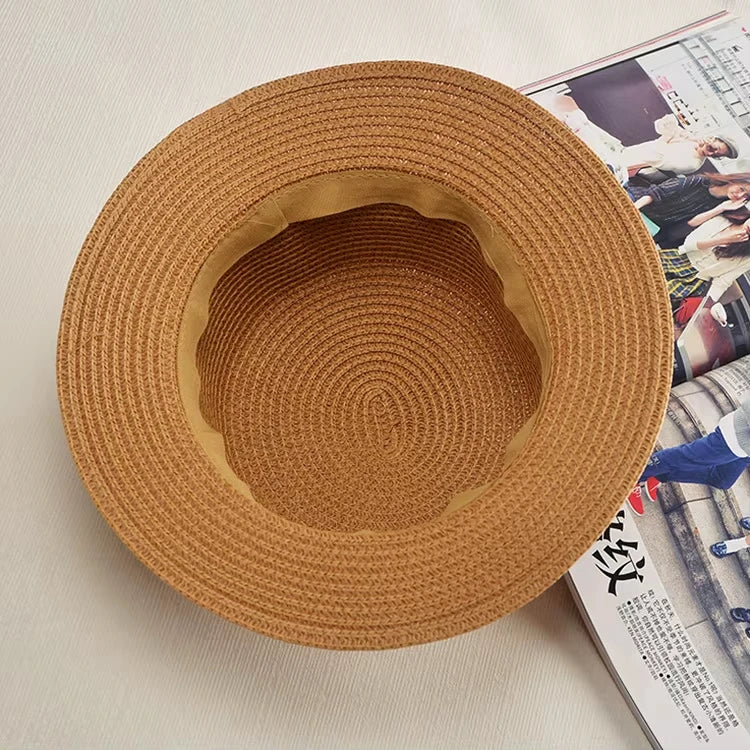 Chapeau Femme Panama Paille Nœud Été – Elowen